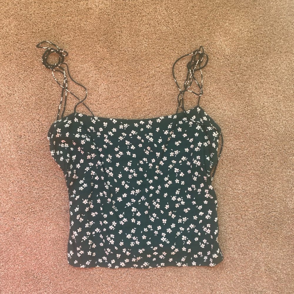 Reformation 10 crop emerald tank
